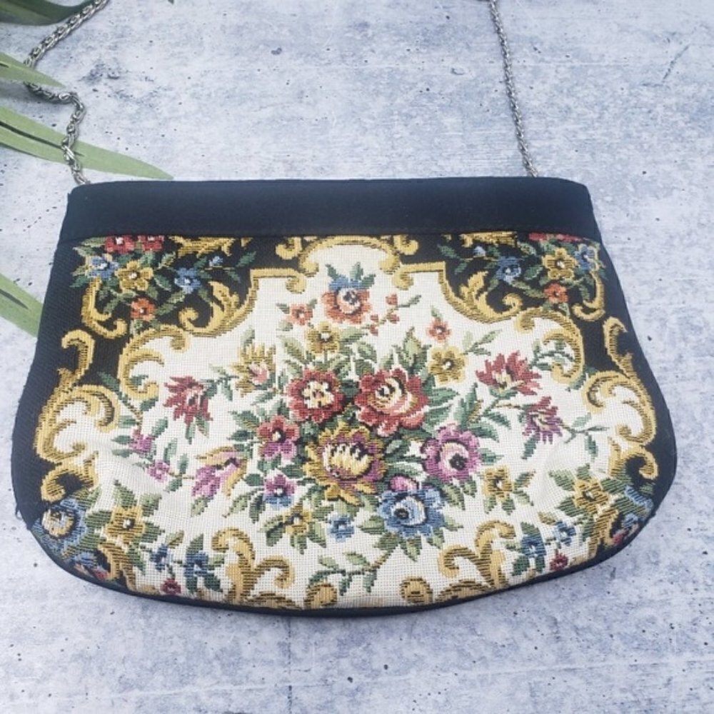 Floral Chain Clutch Small Bag - Picture 4 of 6